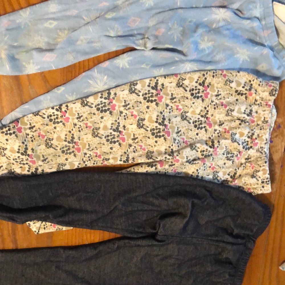 Frozen pj bottom/ leggings/ denim type leggings